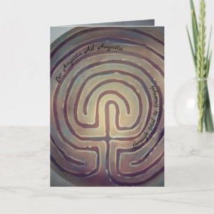 Labyrinth-Symbol durch Versuch zu Triumph Karte