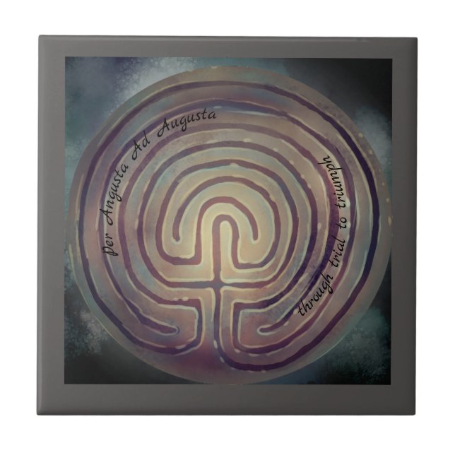 Labyrinth-Symbol Fliese (Vorderseite)