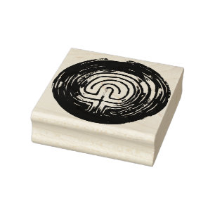 Labyrinth-Symbol Gummistempel