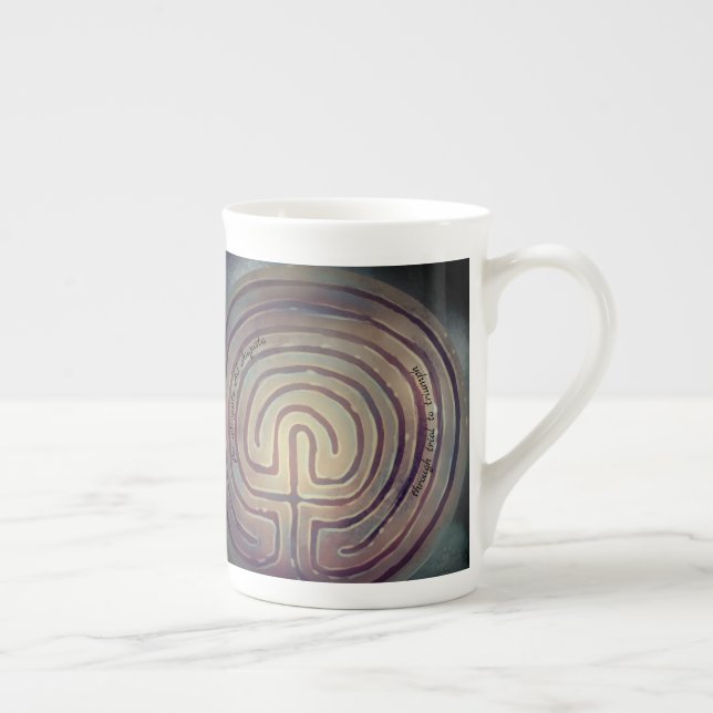 Labyrinth Symbol Magie-Tasse Prozellantasse (Rechts)