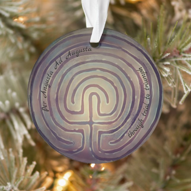 Labyrinth-Symbol Ornament (Baum)
