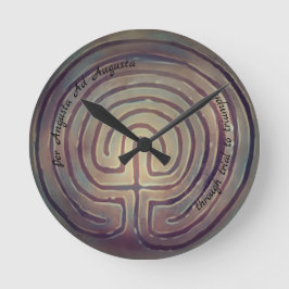 Labyrinth-Symbol Runde Wanduhr