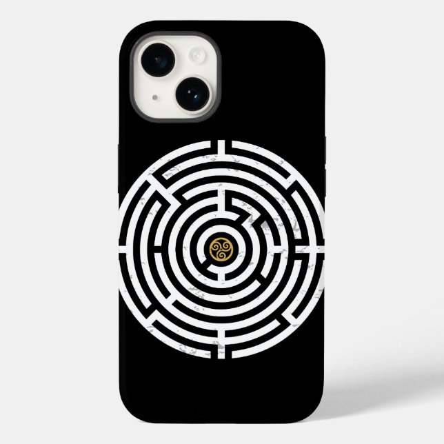LABYRINTH TRISKELION TRIPLE CELTIC SPIRAL Case-Mate iPhone HÜLLE (Rückseite)