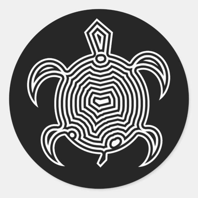 Labyrinth Turtle Stickers (Vorderseite)
