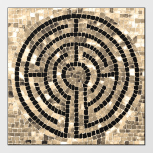 LABYRINTH V 12x12 Fensterheber Fensteraufkleber