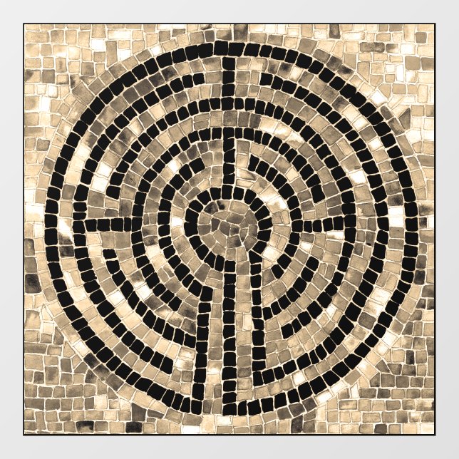 LABYRINTH V 12x12 Fensterheber Fensteraufkleber (Blatt)