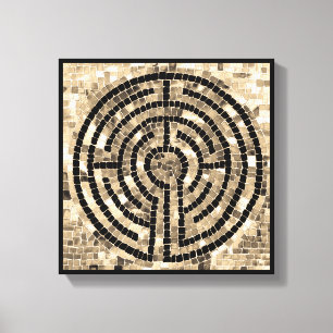 LABYRINTH V 12x12 umwickelte Leinwand (3,8 cm tief