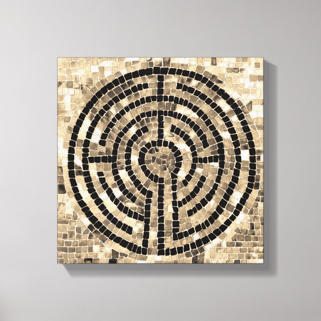 LABYRINTH V 12x12 Wrapped Canvas (.75" Deep) Leinwanddruck (Vorderseite)