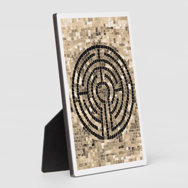 LABYRINTH V 12x18 Plaque with Easel - White Fotoplatte (Seite)