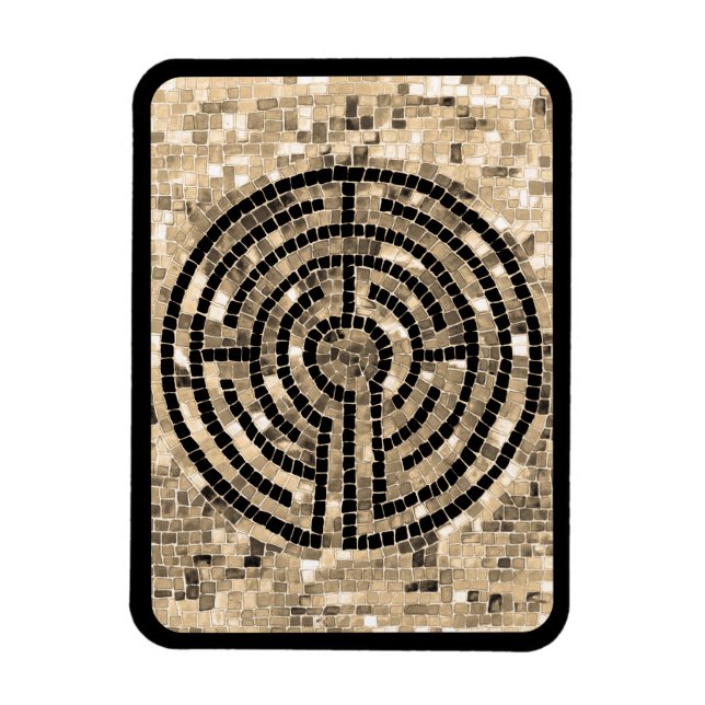 LABYRINTH V 3x4 Flexible Magnet - Schwarz (Vertikal)