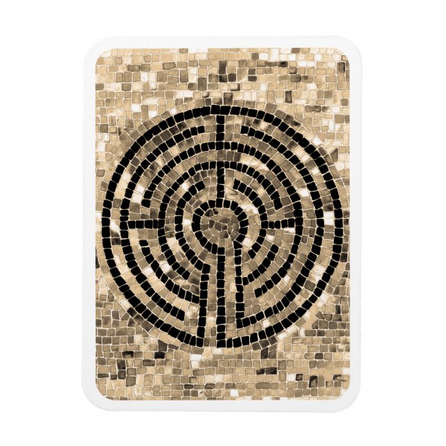 LABYRINTH V 3x4 Flexible Magnet - Weiß (Vertikal)