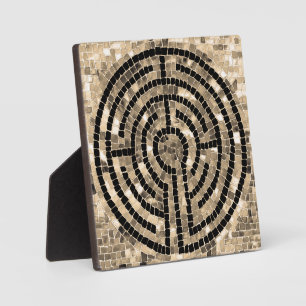 LABYRINTH V 5,25 Platz Plaque mit Easel Fotoplatte