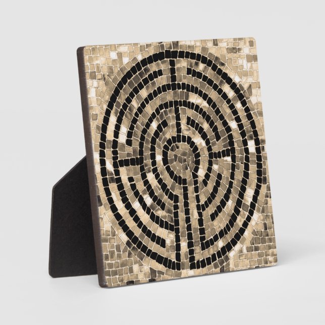 LABYRINTH V 5,25 Platz Plaque mit Easel Fotoplatte (Vorderseite)