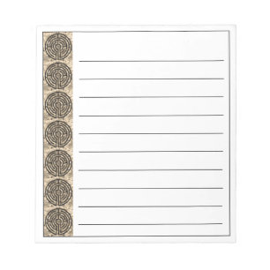 LABYRINTH V 5.5"x6" Notepad + Linien Notizblock