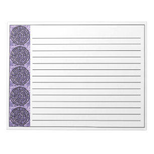 LABYRINTH VI 11"x8.5" Notepad + Linien Notizblock