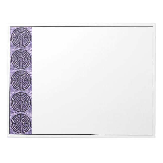 LABYRINTH VI 11x8.5 Notepad Notizblock (Vorderseite)