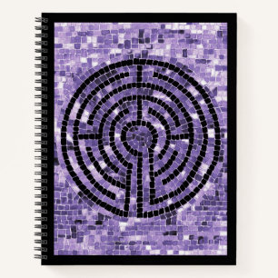LABYRINTH VI 8.5x11 Spiral-Notebook Notizbuch