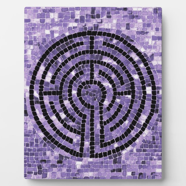 LABYRINTH VI 8x10 Plaque mit Easel Fotoplatte (Vorderseite)