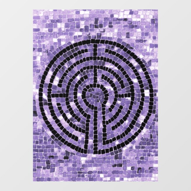 LABYRINTH VI 8x11-Window-Cling Fensteraufkleber (Blatt)