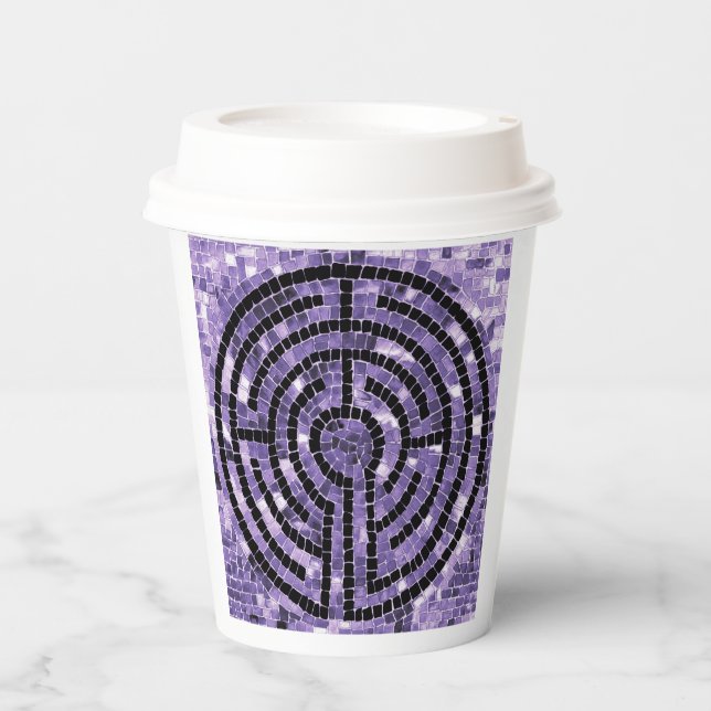 LABYRINTH VI Paper Cups - White Pappbecher (Vorderseite)