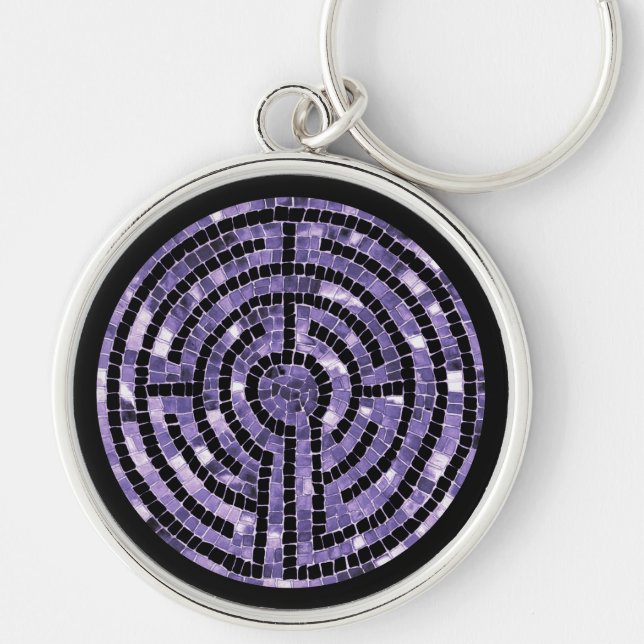 LABYRINTH VI Premium Round Schlüsselanhänger (Vorne)