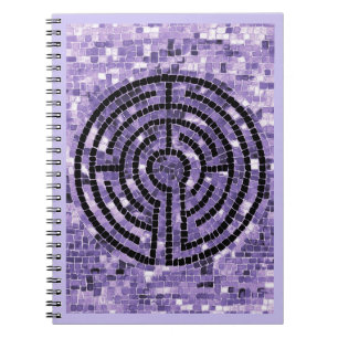 LABYRINTH VI Spiralblock 6,5x8,75 - Amethyst Notizblock
