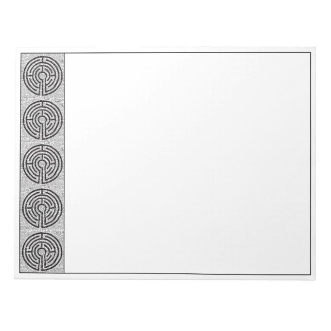 LABYRINTH VII 11x8.5 Notepad Notizblock (Vorderseite)