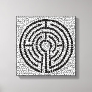 LABYRINTH VII 12x12 Wrapped Canvas (.75" Deep) Leinwanddruck
