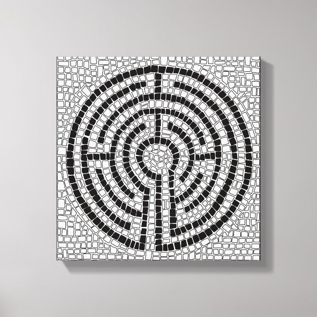 LABYRINTH VII 12x12 Wrapped Canvas (.75" Deep) Leinwanddruck (Vorderseite)