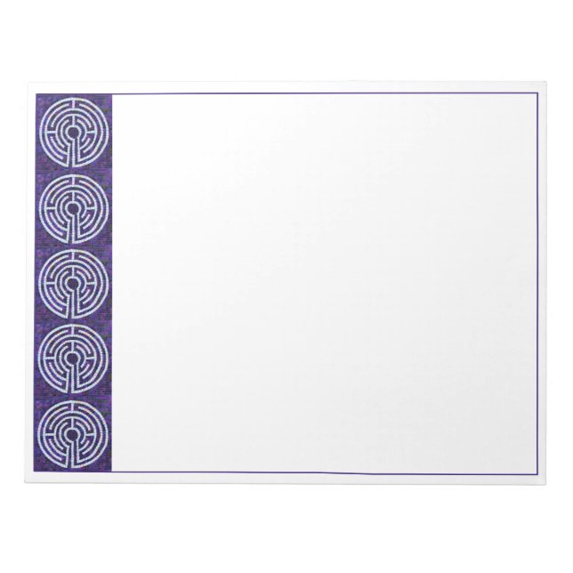 LABYRINTH VIII 11x8.5 Notepad Notizblock (Vorderseite)
