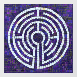 LABYRINTH VIII 12x12 Fensterfolie Fensteraufkleber