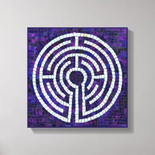 LABYRINTH VIII 12x12 umwickelte Leinwand (3,8 cm t