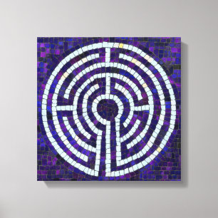 LABYRINTH VIII 12x12 umwickelte Leinwand (6,4 cm t
