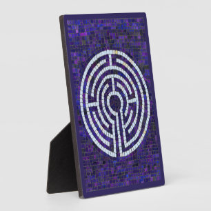 LABYRINTH VIII 12x18 Plaque with Easel - Violet Fotoplatte