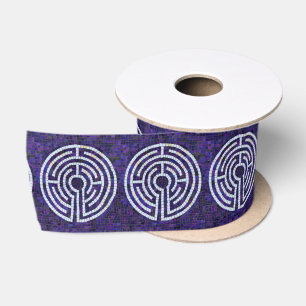 LABYRINTH VIII 3" Breitseitiges Satinband