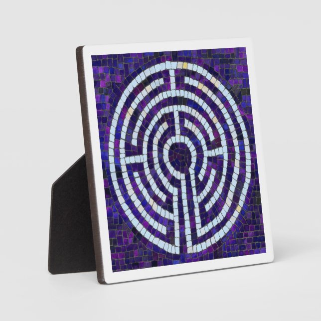 LABYRINTH VIII 5.25 Square Plaque - White Fotoplatte (Vorderseite)