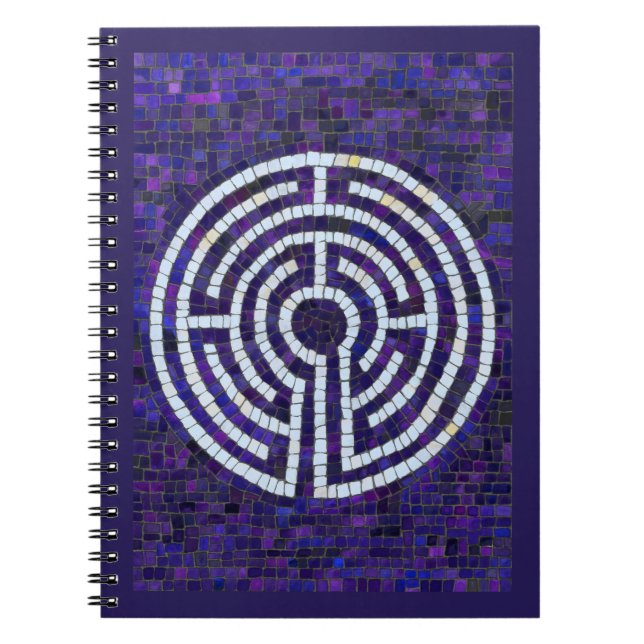 LABYRINTH VIII 6.5x8.75 Spiral-Notebook Notizblock (Vorderseite)