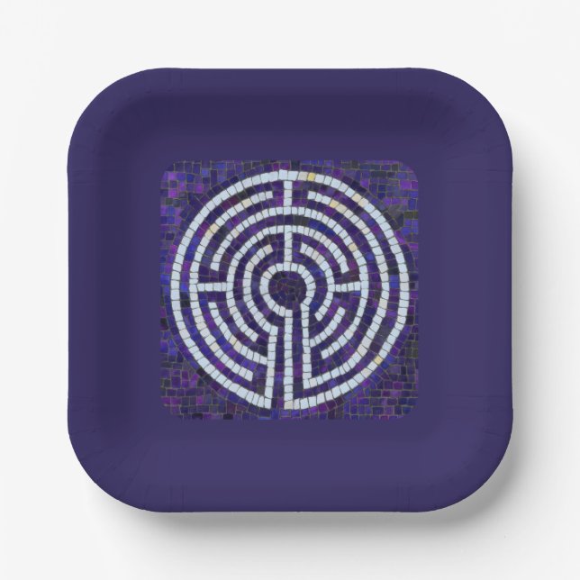 LABYRINTH VIII 7" Square Paper Tellers - Violet Pappteller (Vorderseite)