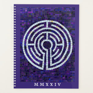 LABYRINTH VIII 8,5x11 Planer + Text / Violett