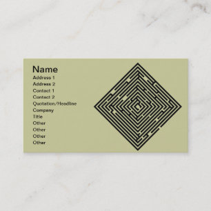 Labyrinth-Visitenkarte Visitenkarte