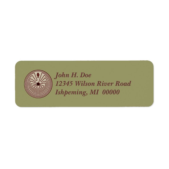 Labyrinth Walker Address Labels ~ EZ2 Change Info (Vorne)