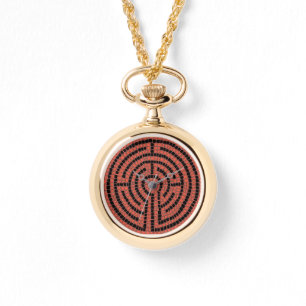 LABYRINTH XII Goldhalskettenuhr Armbanduhr