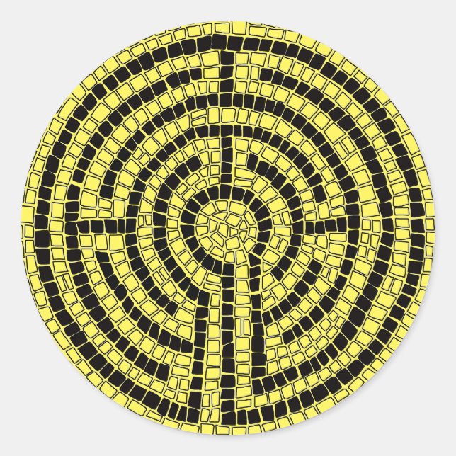 LABYRINTH XV Große Rundkleber Runder Aufkleber (Vorderseite)