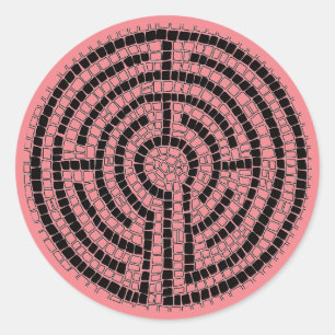 LABYRINTH XVI Große runde Sticker