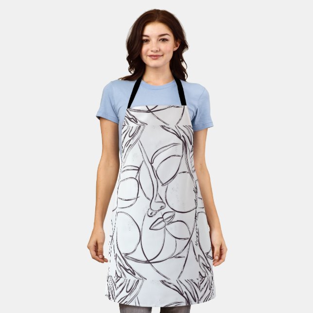 Labyrinthe Beauty Abstract Art Apron Schürze (Getragen)