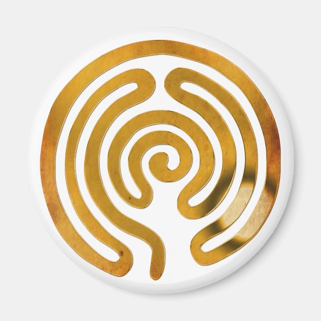 Labyrinthgold | Erstellen Sie Ihren eigenen Hinter Magnet (Vorne)