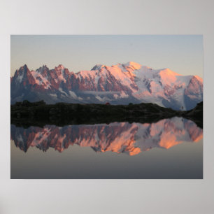 Lac de Cheserys Sonnenuntergang Französische Alpen Poster