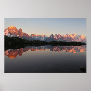Lac de Cheserys Sonnenuntergang Poster