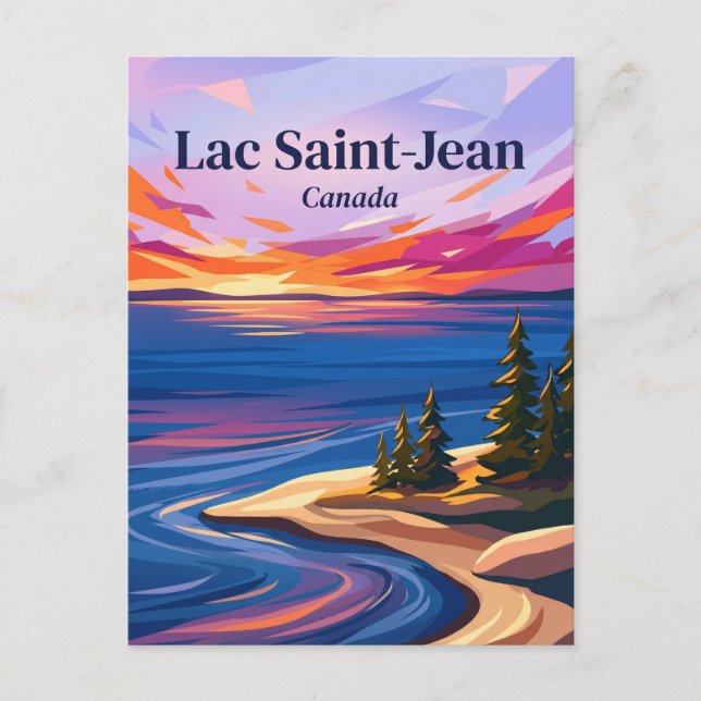 Lac Saint-Jean Kanada Postkarte (Vorderseite)