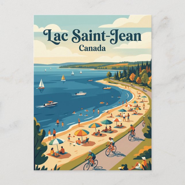 Lac Saint-Jean Kanada Postkarte (Vorderseite)